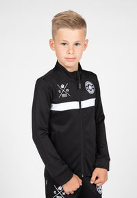 Gorilla Wear Vernon Kids Trainingsjas - Zwart - Hoofdafbeelding