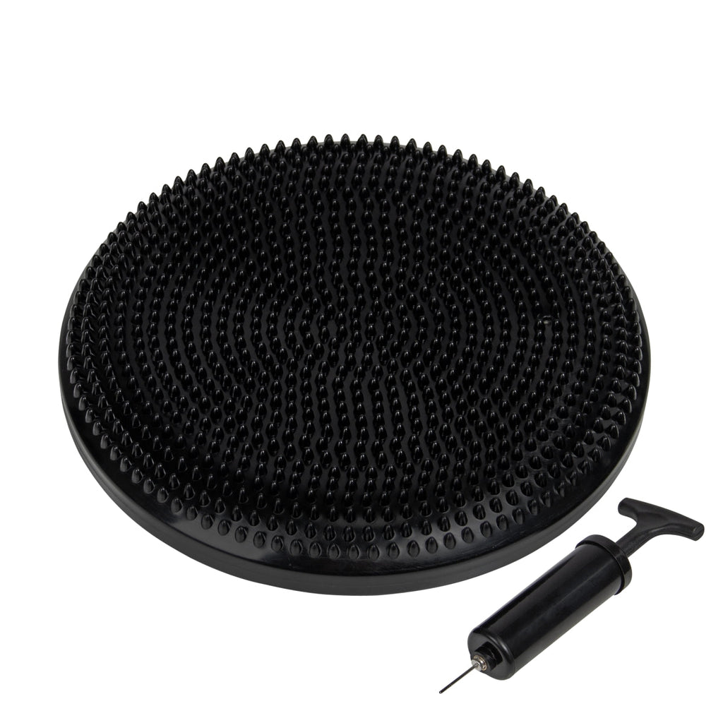 VirtuFit Balanskussen - Wiebelkussen - Air Stepper pad - met Pomp - Zwart - Hoofdafbeelding