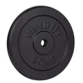 VirtuFit Gietijzeren Halterschijf - Halter gewicht - 30 mm - 20 kg - Zwart - Hoofdafbeelding