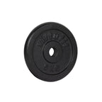 VirtuFit Gietijzeren Halterschijf - Halter gewicht - 30 mm - 5 kg - Zwart - Hoofdafbeelding