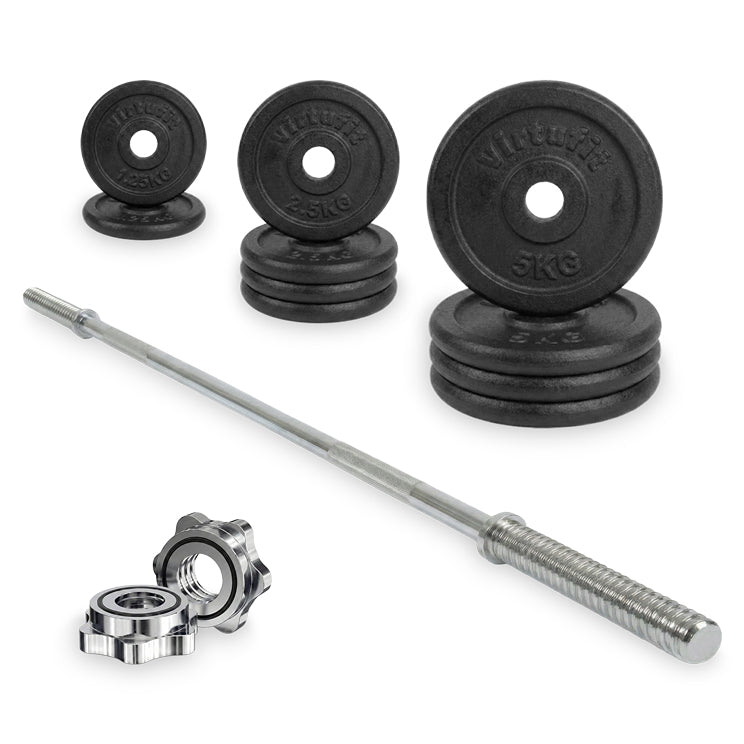 VirtuFit Gietijzeren Halterset - 40kg - Hoofdafbeelding