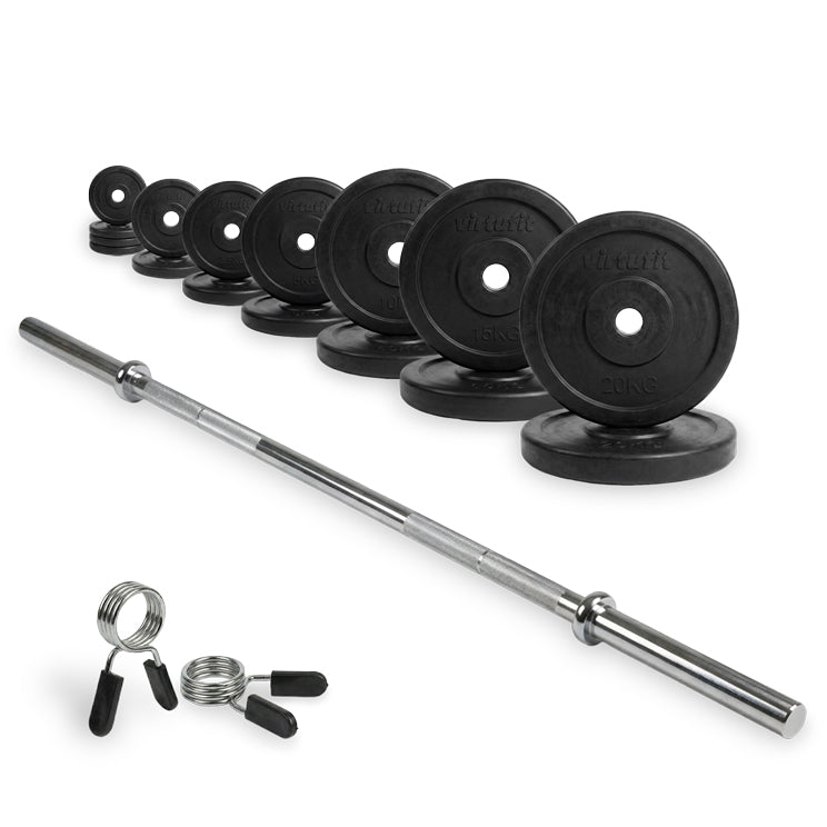 VirtuFit Rubberen Halterset - 120kg - Hoofdafbeelding