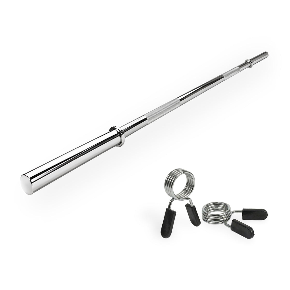 VirtuFit Halterstang - 120 cm - Veerclipsluiting - 30 mm - Hoofdafbeelding