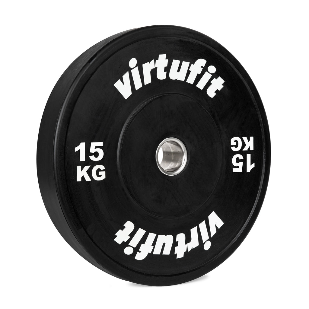 VirtuFit Bumper Plate - Olympische Halterschijf van Rubber - 50 mm - 15 kg - Hoofdafbeelding