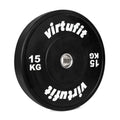 VirtuFit Bumper Plate - Olympische Halterschijf van Rubber - 50 mm - 15 kg - Hoofdafbeelding