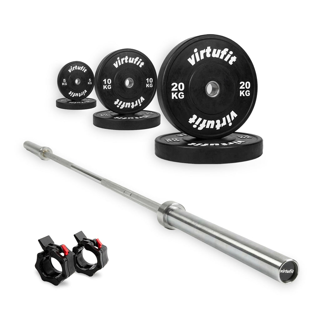 VirtuFit Olympische Bumper Plate Halterset - 90 kg - Hoofdafbeelding