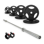 VirtuFit Olympische Gietijzeren Halterset - 120 kg - Hoofdafbeelding