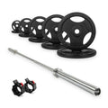 VirtuFit Olympische Gietijzeren Halterset - 170 kg - Hoofdafbeelding