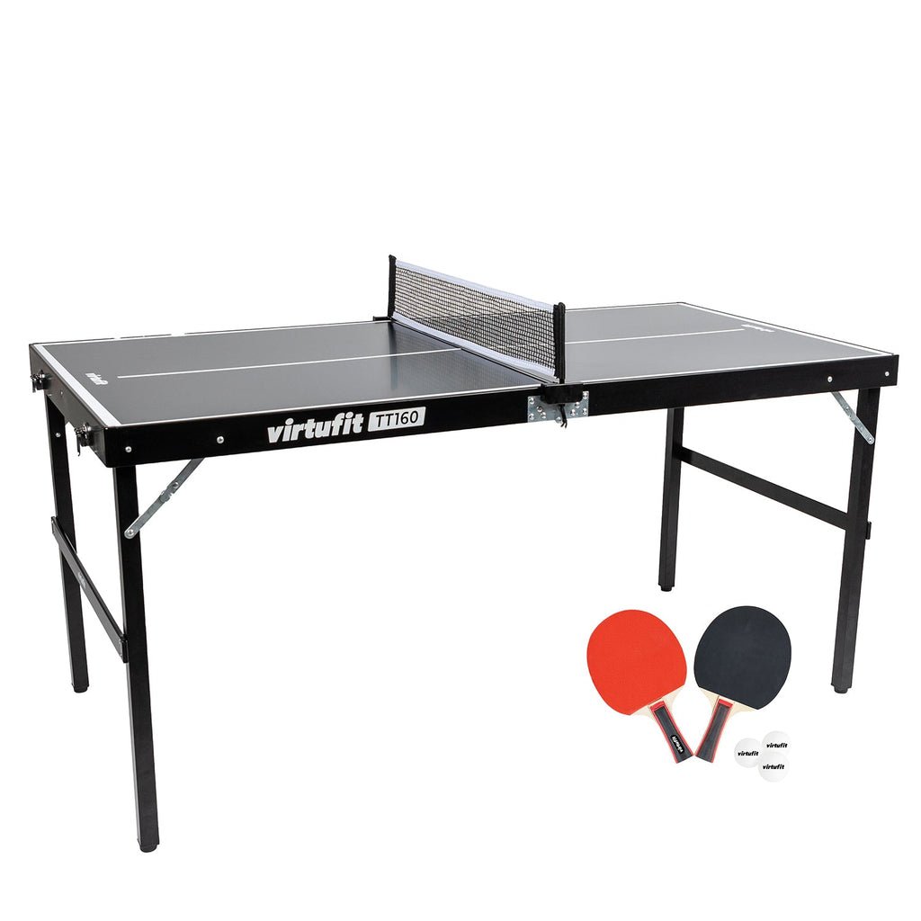 VirtuFit Mini Tafeltennistafel TT160 - Met 2 Batjes en 3 Ballen - Hoofdafbeelding