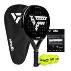 VirtuFit Hybrid Padel Set - Zwart - Silver - Hoofdafbeelding