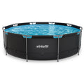 VirtuFit Rond Zwembad - Ø366 x 100 cm - Antraciet - Hoofdafbeelding