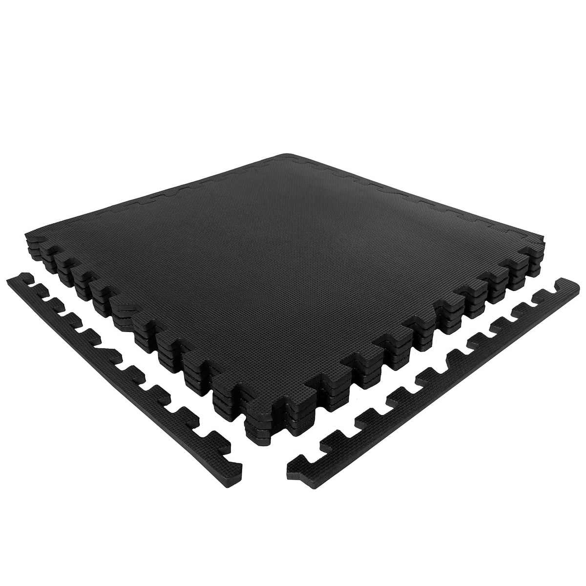 VirtuFit Fitness Puzzelmat - Vloermat - 8-delig - 240 x 120 cm - Zwart - Afbeelding 7