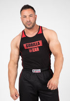 Gorilla Wear Wallace Tank Top - Zwart/Rood - Hoofdafbeelding