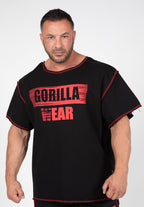 Gorilla Wear Wallace Workout Top - Zwart/Rood - Hoofdafbeelding