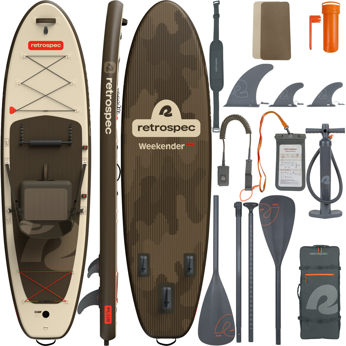 Retrospec Supboard Weekender Plus iSUP Kayak Hybrid - 320 cm - Bonsai Camo - Hoofdafbeelding
