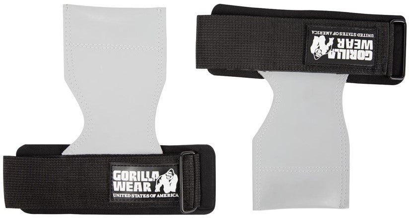 Gorilla Wear Lifting Grips - Zwart/Wit - Hoofdafbeelding