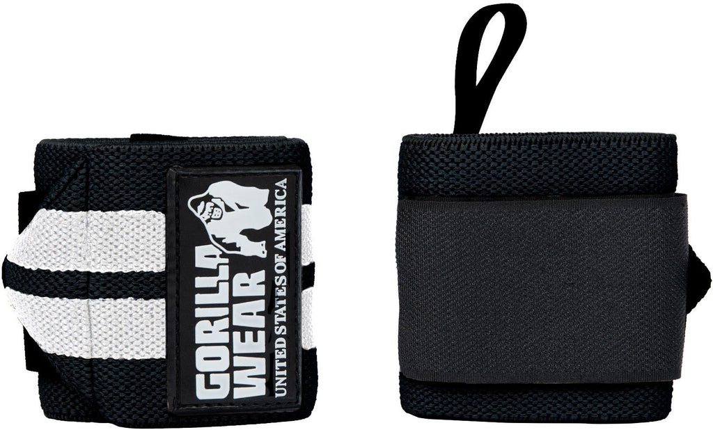 Gorilla Wear Wrist Wraps Pro - Zwart/Wit - Hoofdafbeelding