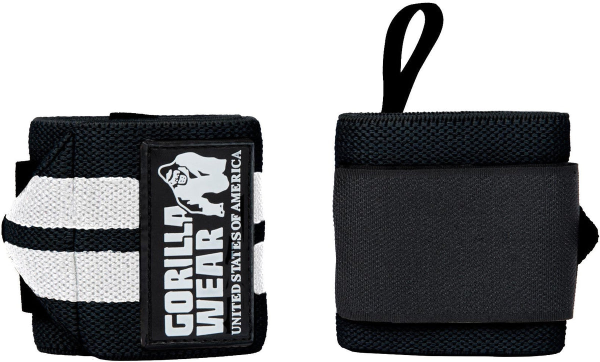 Gorilla Wear Wrist Wraps Pro - Zwart/Wit - Hoofdafbeelding