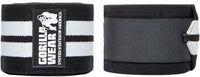 Gorilla Wear Knee Wraps - Zwart/Wit - Hoofdafbeelding