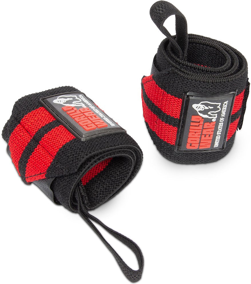 Gorilla Wear Wrist Wraps Pro - Zwart/Rood - Hoofdafbeelding