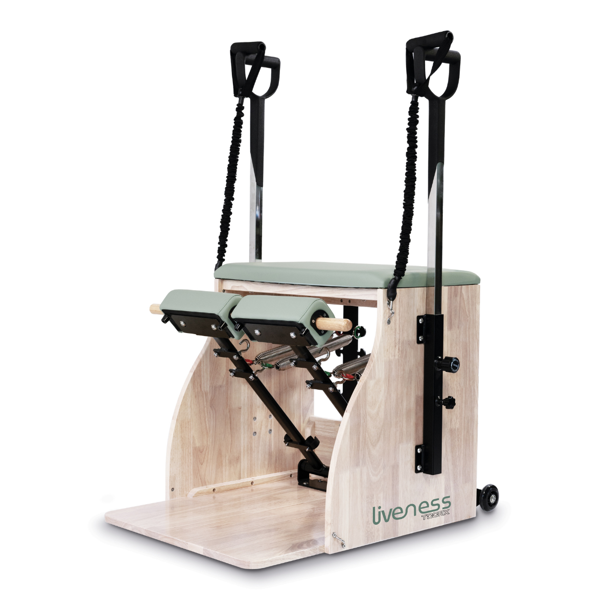 Toorx Liveness Eikenhout Wunda Chair PTX 1800 - Green Tea - Hoofdafbeelding