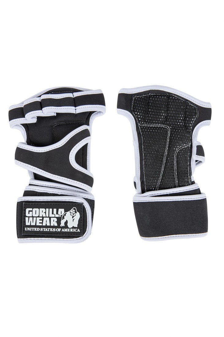 Gorilla Wear Yuma Krachtsport Handschoenen - Zwart/Wit - Hoofdafbeelding