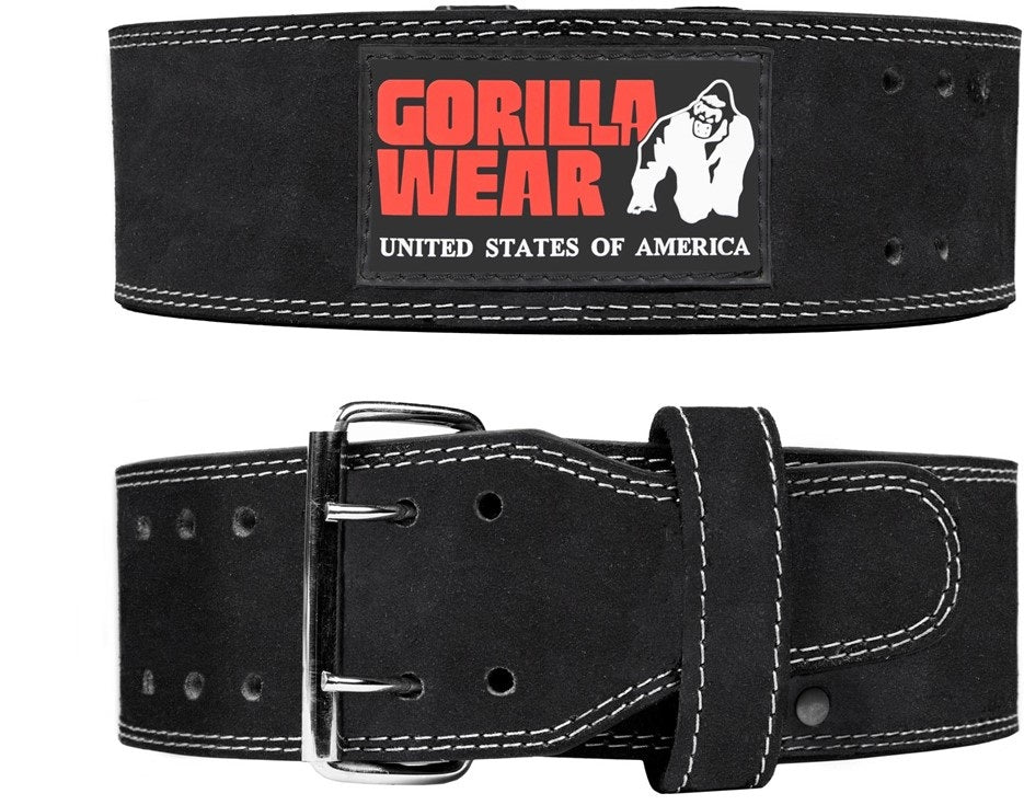 Gorilla Wear Halterriem - 4 Inch Leren Lifting Belt - Zwart - Hoofdafbeelding