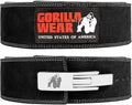 Gorilla Wear Halterriem - 4 Inch Leren Lever Lifting Belt - Zwart - Hoofdafbeelding