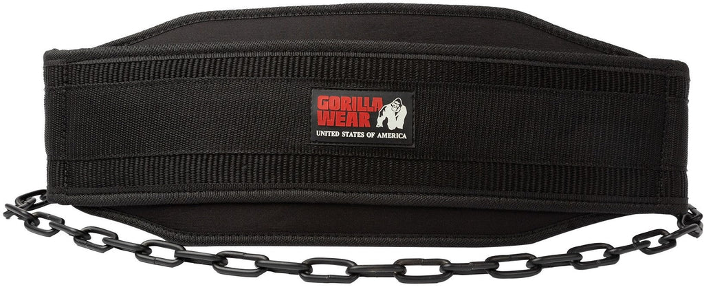 Gorilla Wear Nylon Dip Belt - Zwart - Hoofdafbeelding