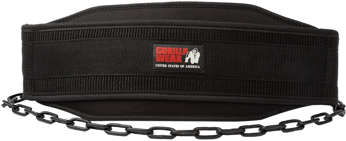 Gorilla Wear Nylon Dip Belt - Zwart - Hoofdafbeelding
