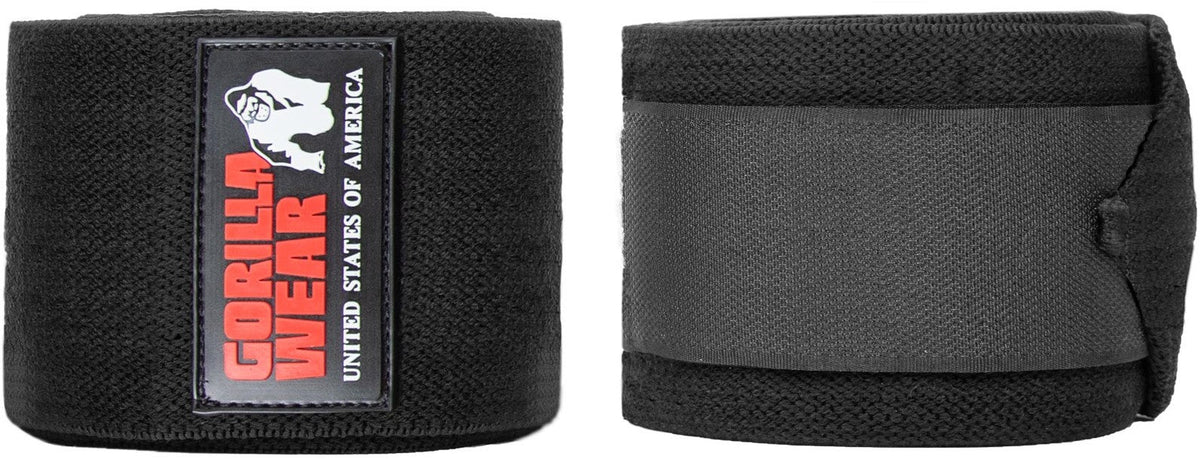 Gorilla Wear Knee Wraps - Zwart - Hoofdafbeelding