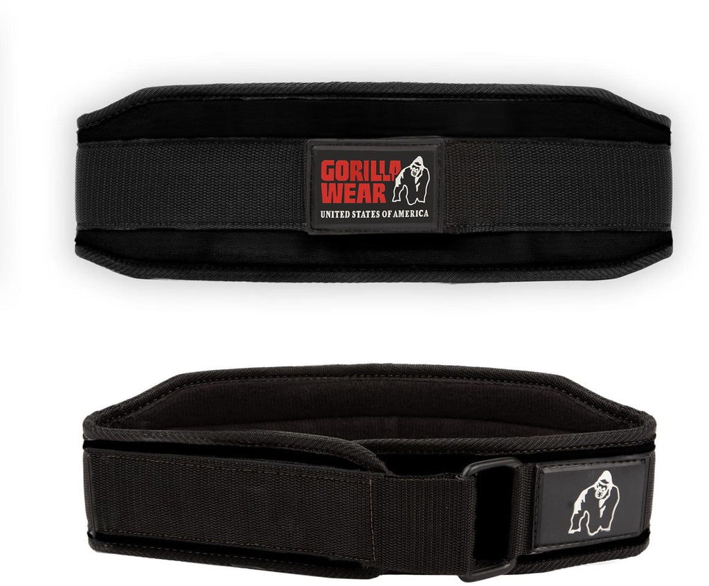 Gorilla Wear Halterriem - 4 Inch Dames Lifting Belt - Zwart - Hoofdafbeelding
