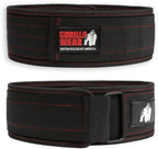 Gorilla Wear Halterriem - 4 Inch Nylon Lifting Belt - Zwart - Hoofdafbeelding