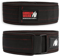 Gorilla Wear Halterriem - 4 Inch Nylon Lifting Belt - Zwart - Hoofdafbeelding