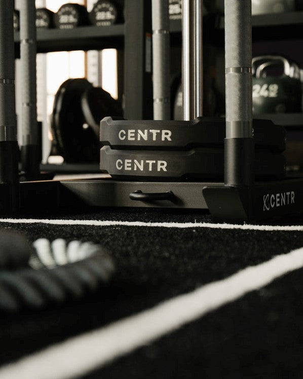 Centr x HYROX Perform Turf - 2 banen met eind zones - met logo - Logo