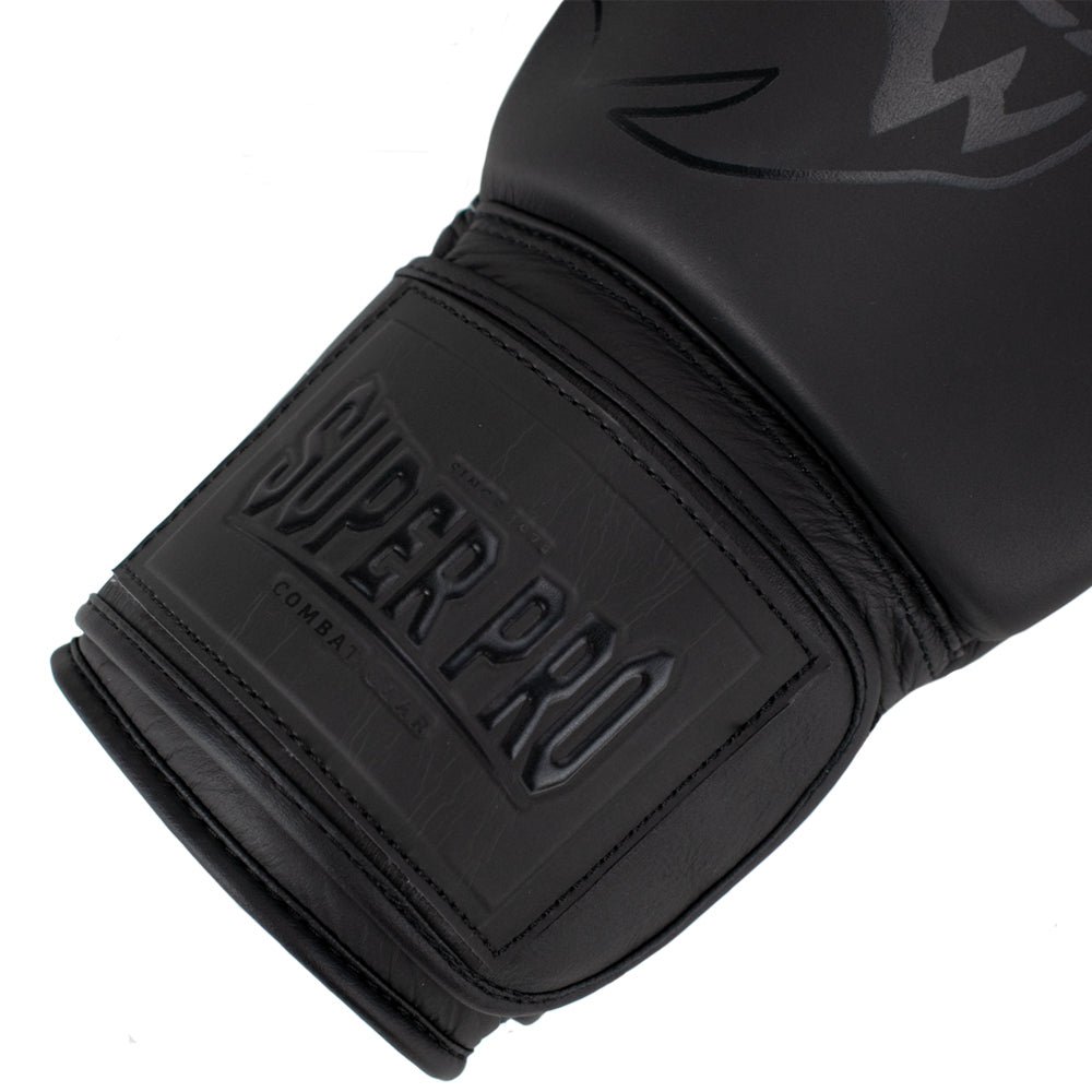 Super Pro Combat Gear Legend Lederen (Kick)Bokshandschoenen - Grijs - In gebruik