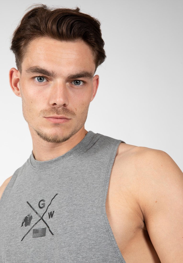 Gorilla Wear Cisco Tank Top - Grijs/Zwart - Afbeelding 5