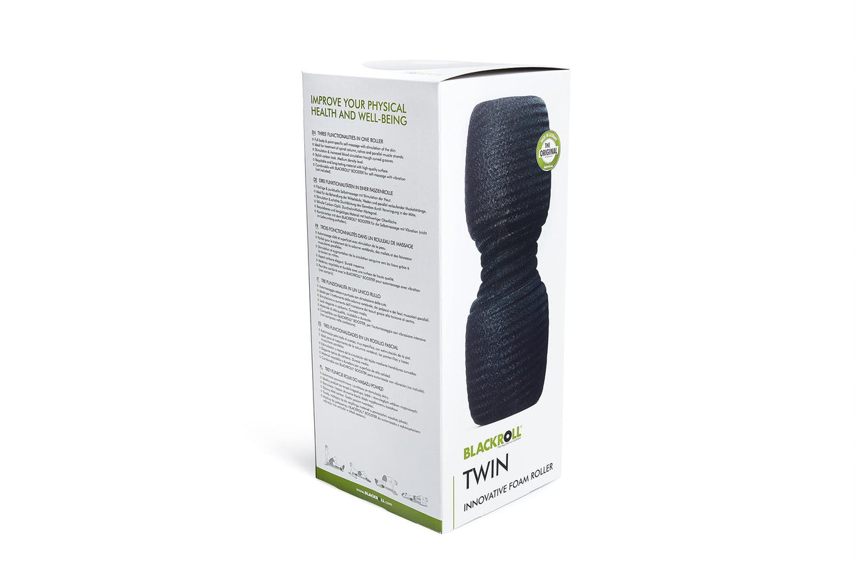 Blackroll Twin Foam Roller - 30 cm - Zwart - In gebruik