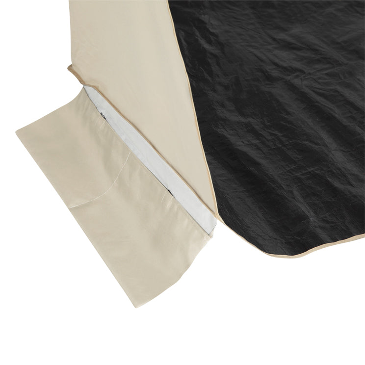 VirtuFit Strandparasol - Windscherm - Strandtent - 160 cm - Beige - Tweedekans