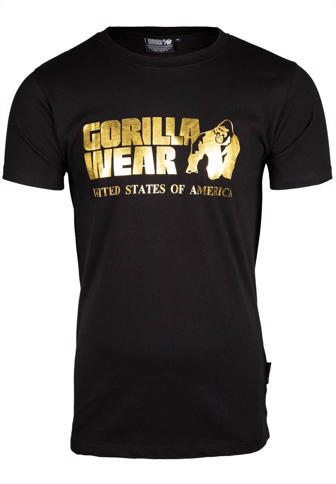 Gorilla Wear Classic T-shirt - Zwart/Goud - Afbeelding 6