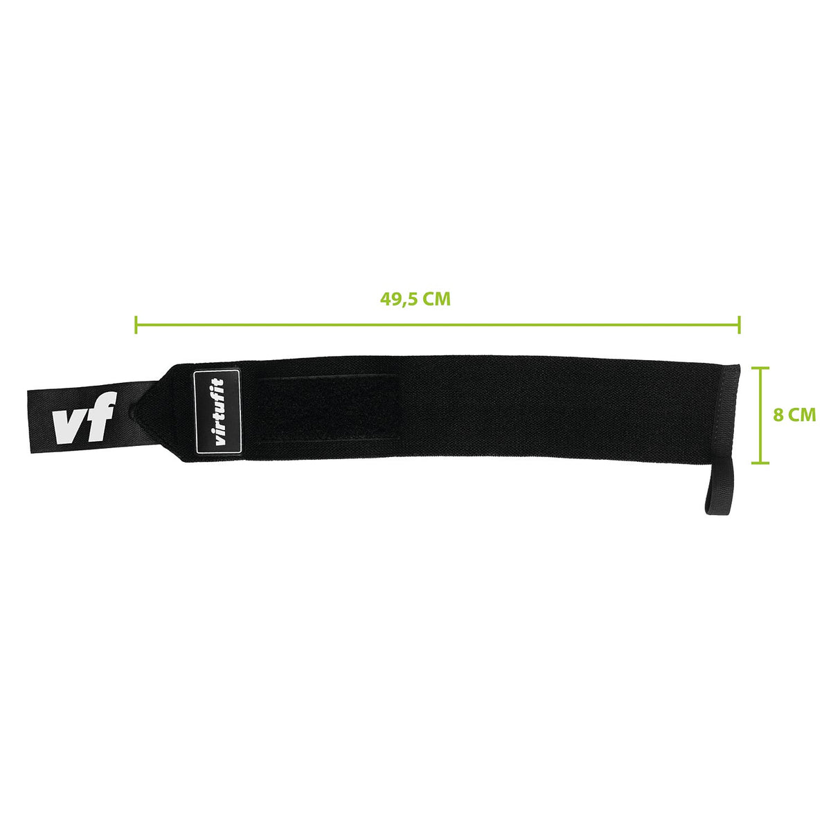 VirtuFit Elastische Wrist Wraps - Zwart - Afbeelding 6