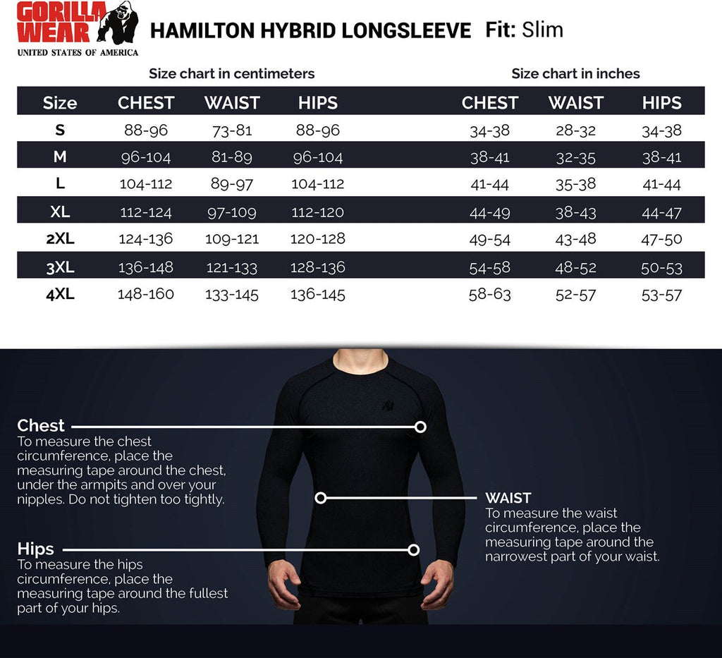 Gorilla Wear Hamilton Hybrid Longsleeve - Zwart - Afbeelding 8