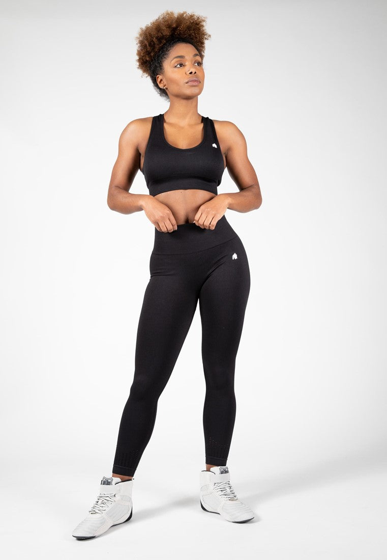 Gorilla Wear Neiro Seamless Leggings - Zwart - In gebruik