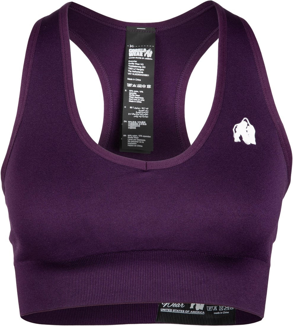 Gorilla Wear Neiro Seamless Sportbeha - Paars - Afbeelding 6