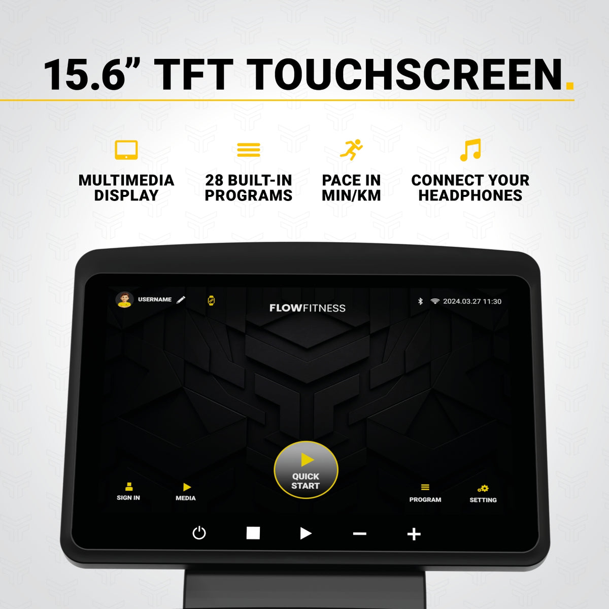 Flow Fitness DTM2500s - Loopband - Touchscreen
