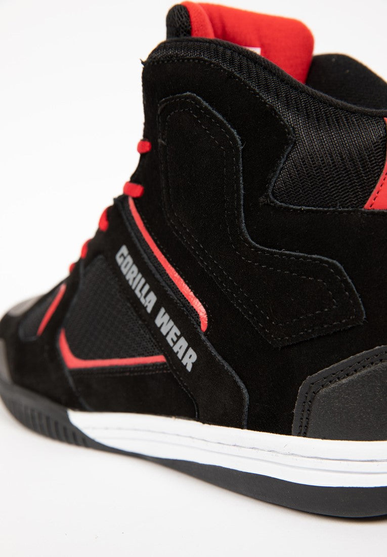 Gorilla Wear Troy High Tops Sportschoenen - Zwart/Rood - Afbeelding 9