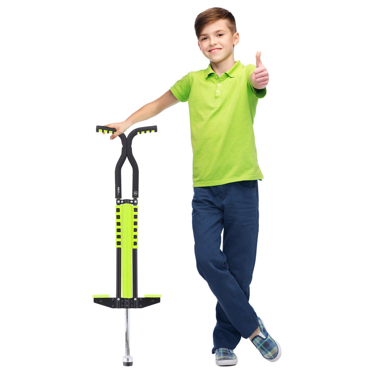 NILS Fun Jump Stick - Springstok - Groen - Aanzicht