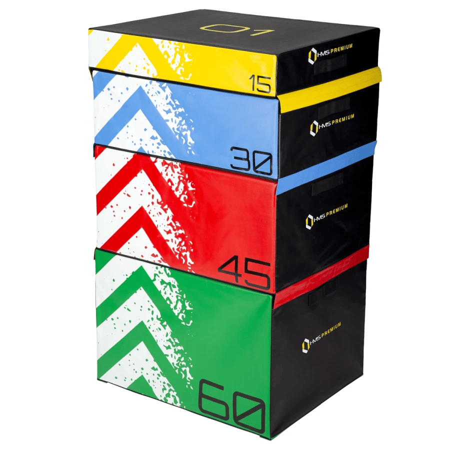 HMS Fitness Premium Soft Plyobox Set - Set van 4 - Aanzicht