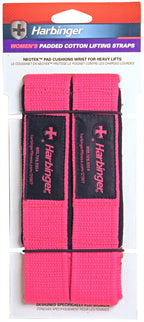 Harbinger Padded lifting strap roze - Aanzicht