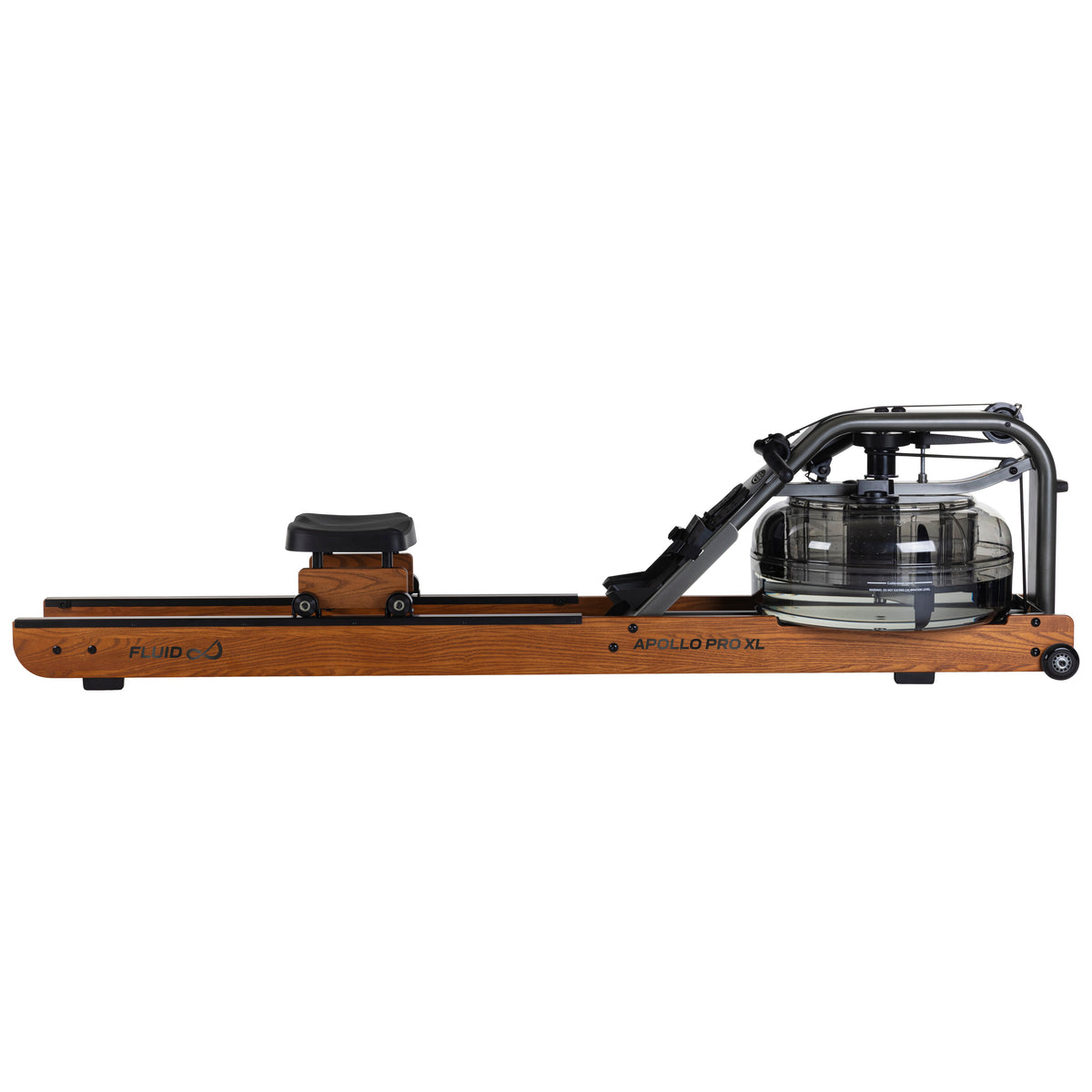 Fluid Rower Apollo Pro XL Roeitrainer - Donker Eiken - Aanzicht